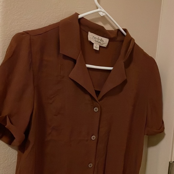 Brown blouse, only used about once or twice, size S - Picture 3 of 5